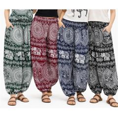 harem pant elephant print 